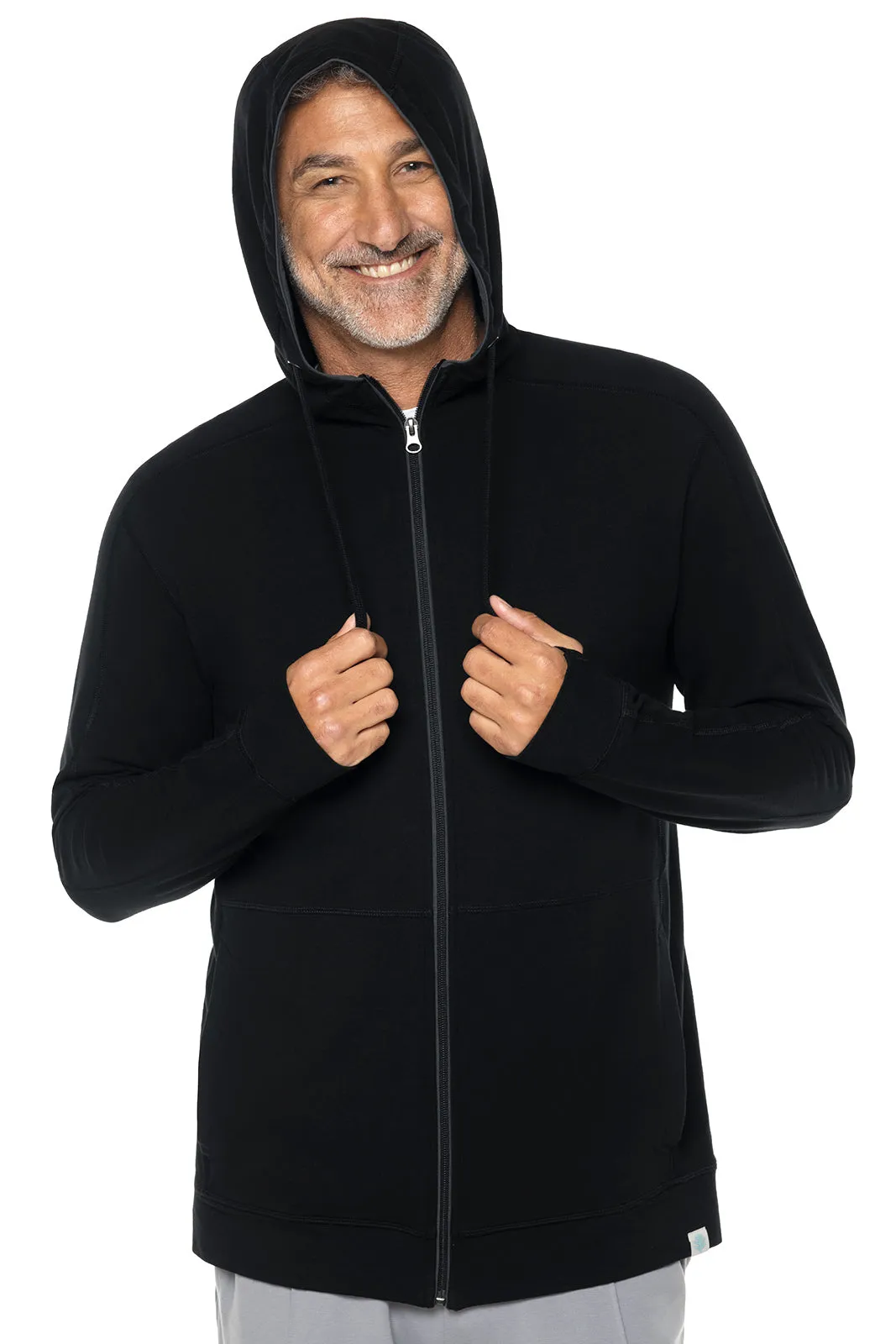 Men's LumaLeo Zip-Up Hoodie  |  Black