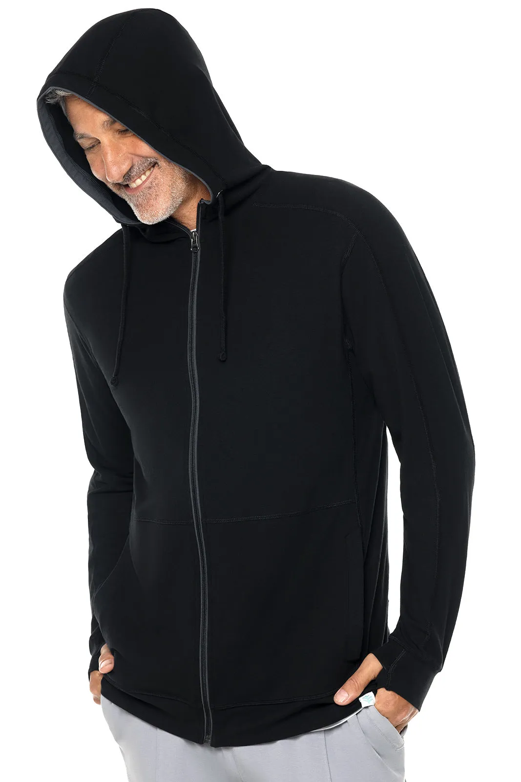 Men's LumaLeo Zip-Up Hoodie  |  Black