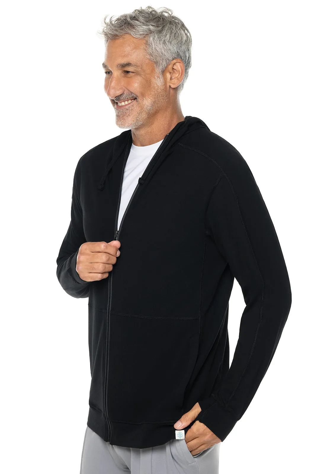 Men's LumaLeo Zip-Up Hoodie  |  Black