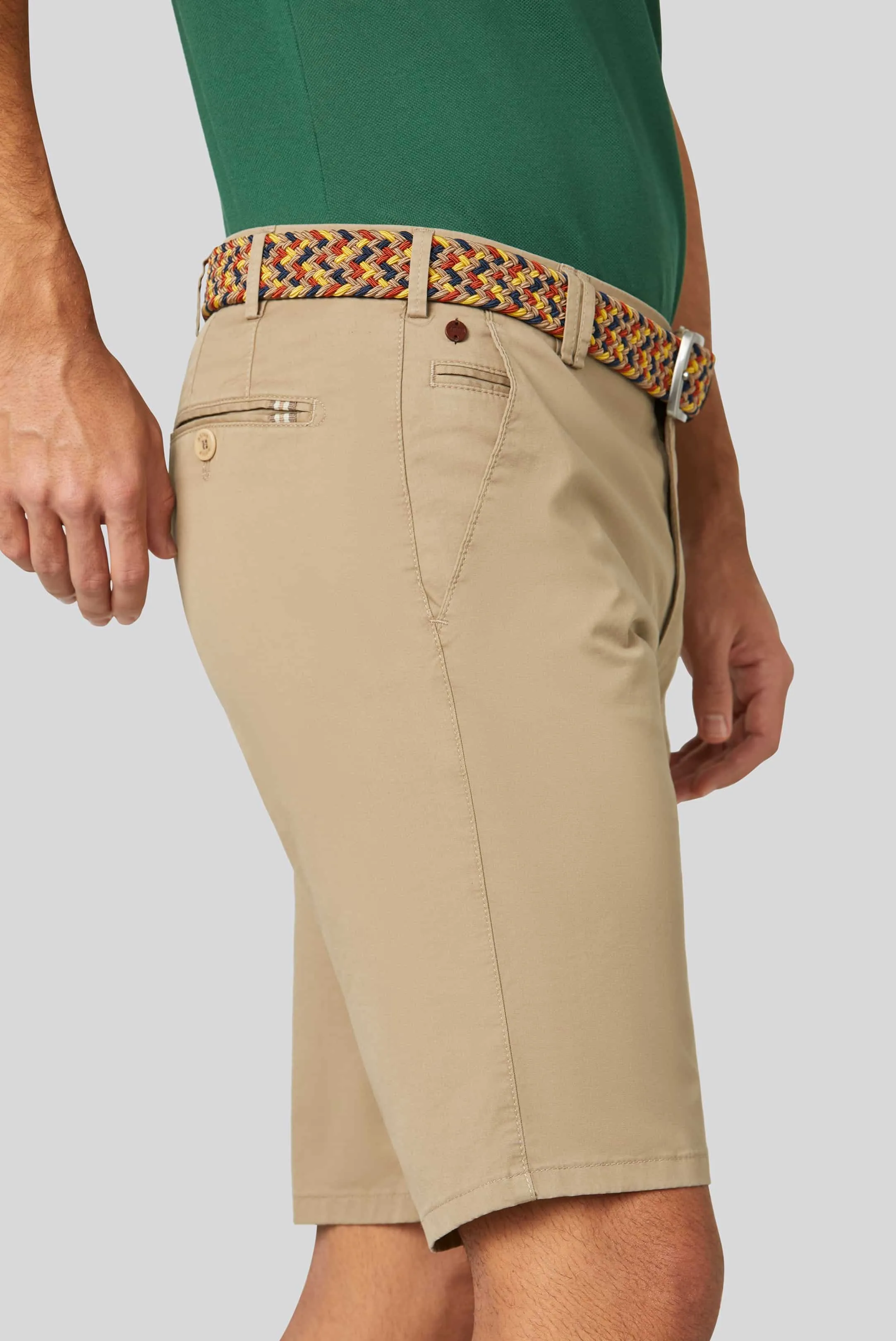 MEYER B-Palma Shorts - Men's Cotton Twill - Taupe