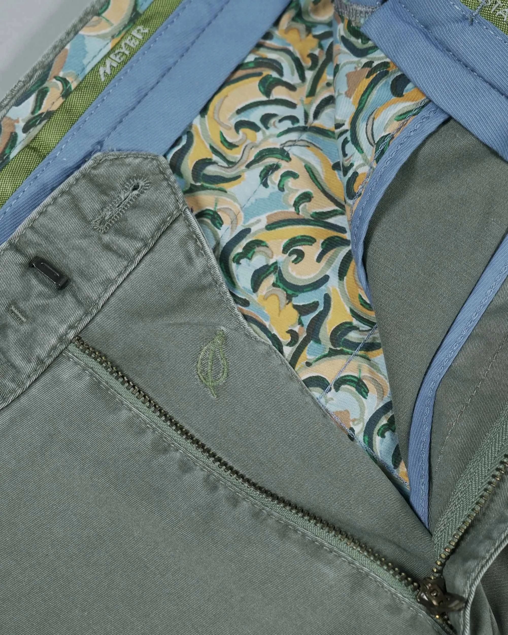 Meyer 'Oslo' Trousers -Green