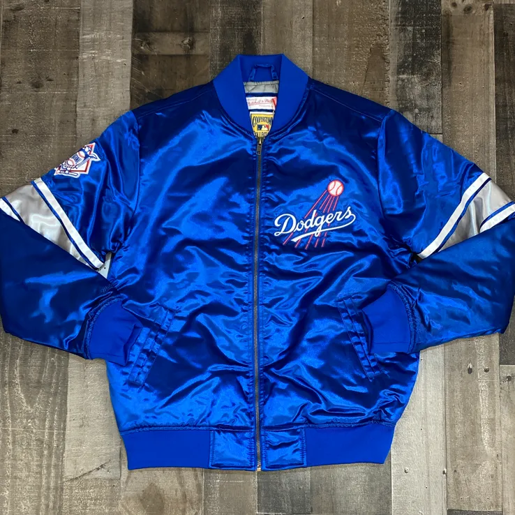 Mitchell & Ness- MLB heavyweight satin jacket Los Angeles Dodgers