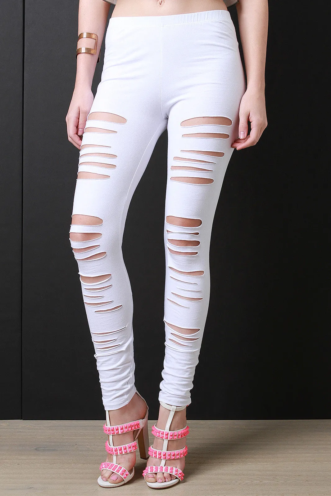 Multi-Cut Front Leggings