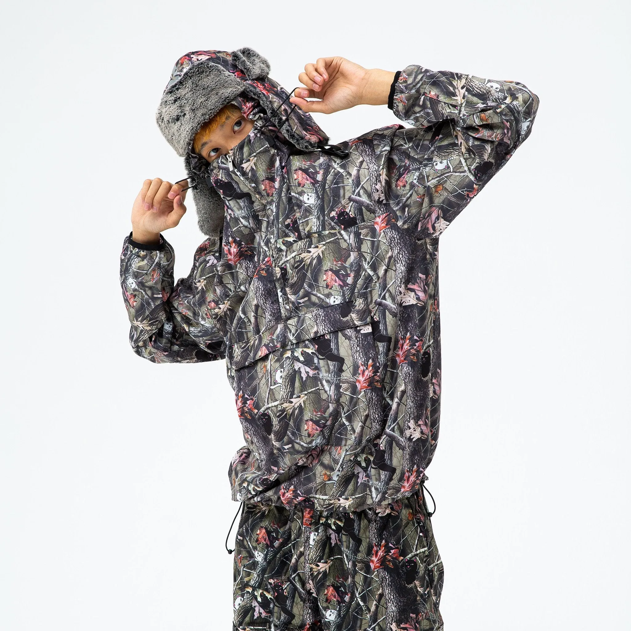 Nerm & Jerm Packable Anorak Jacket (Tree Camo)