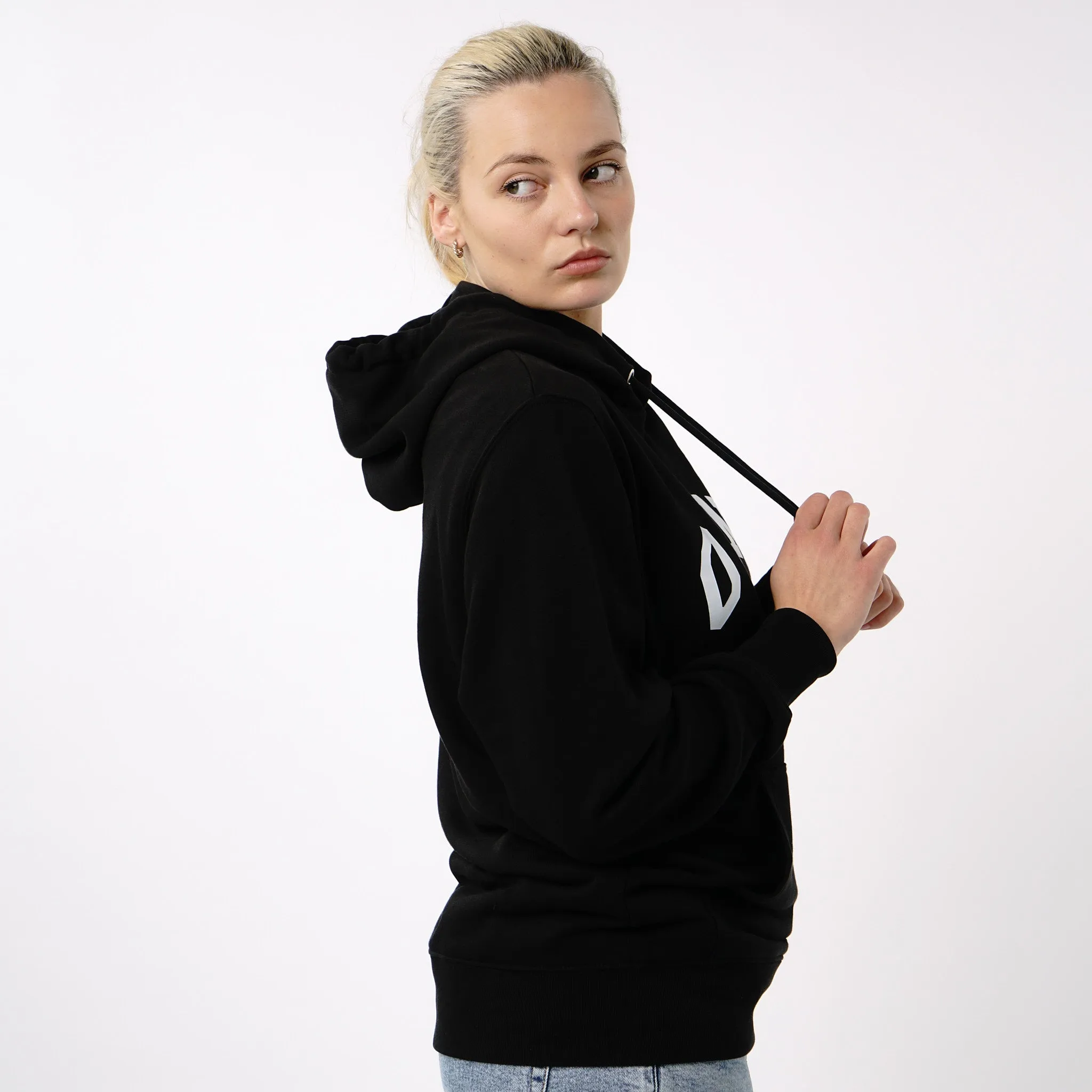 Omnitau Women's Prepster Organic Cotton Hoodie - Black