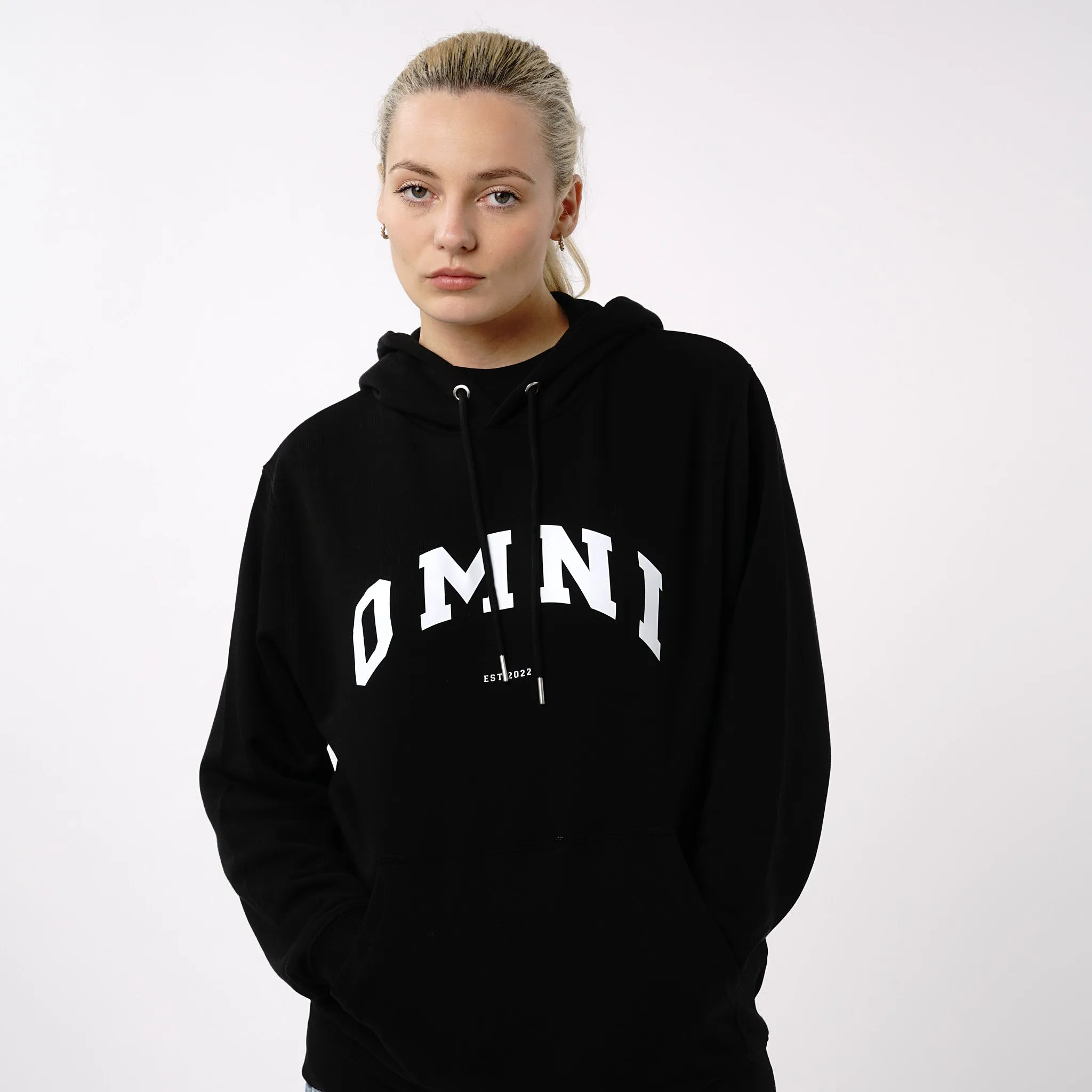 Omnitau Women's Prepster Organic Cotton Hoodie - Black