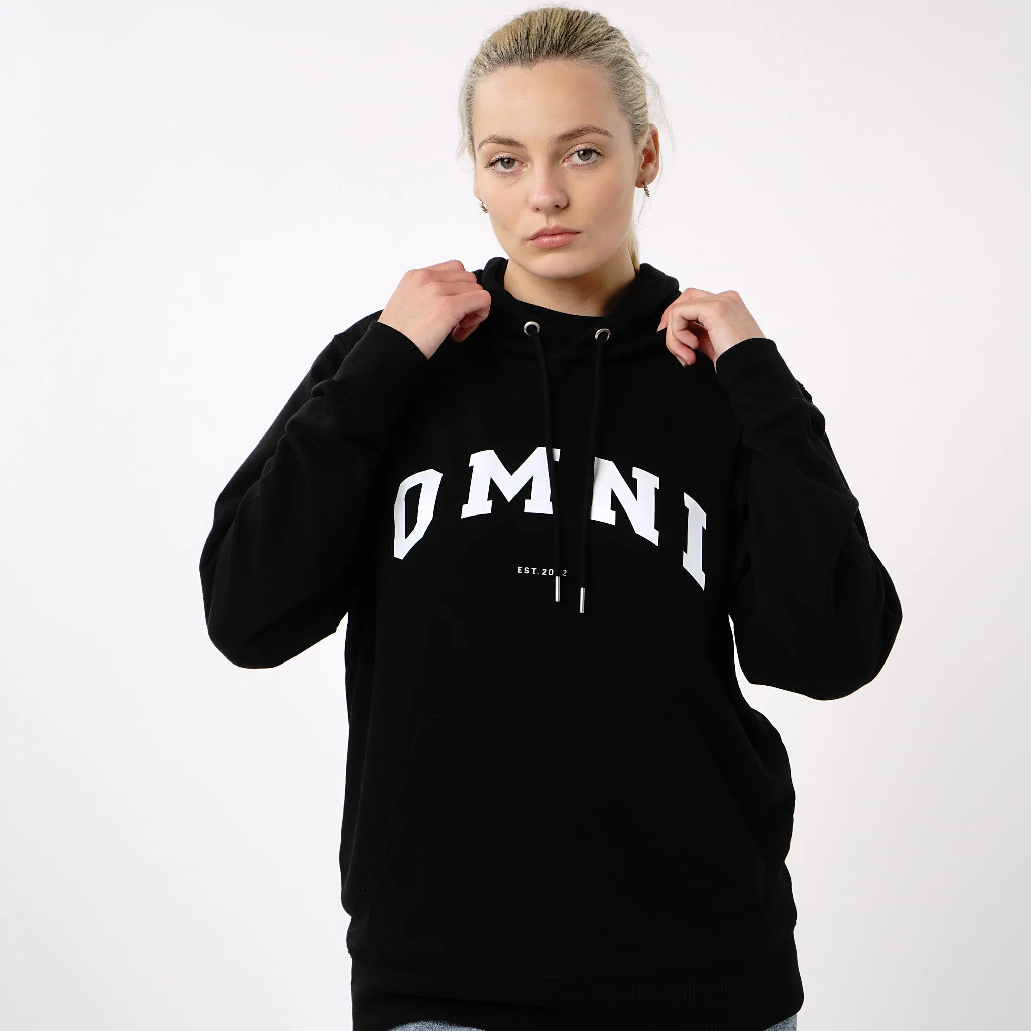 Omnitau Women's Prepster Organic Cotton Hoodie - Black