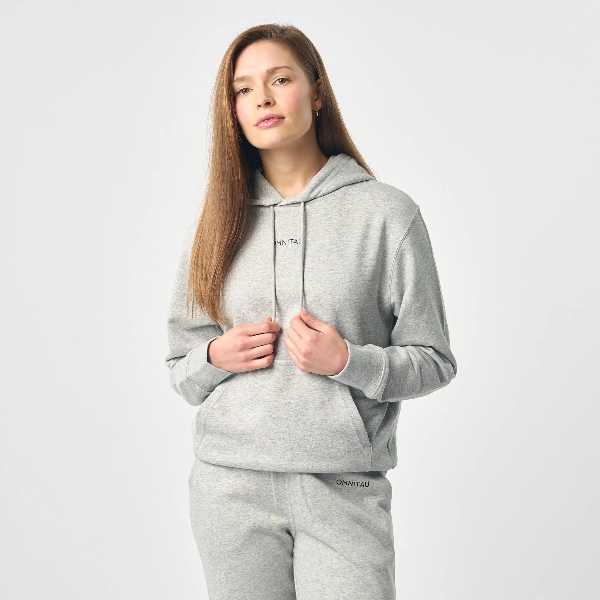 Omnitau Women's Presence Organic Cotton Medium Fit Hoodie - Heather Grey