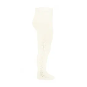 Openwork Side Tights Beige 8 Years