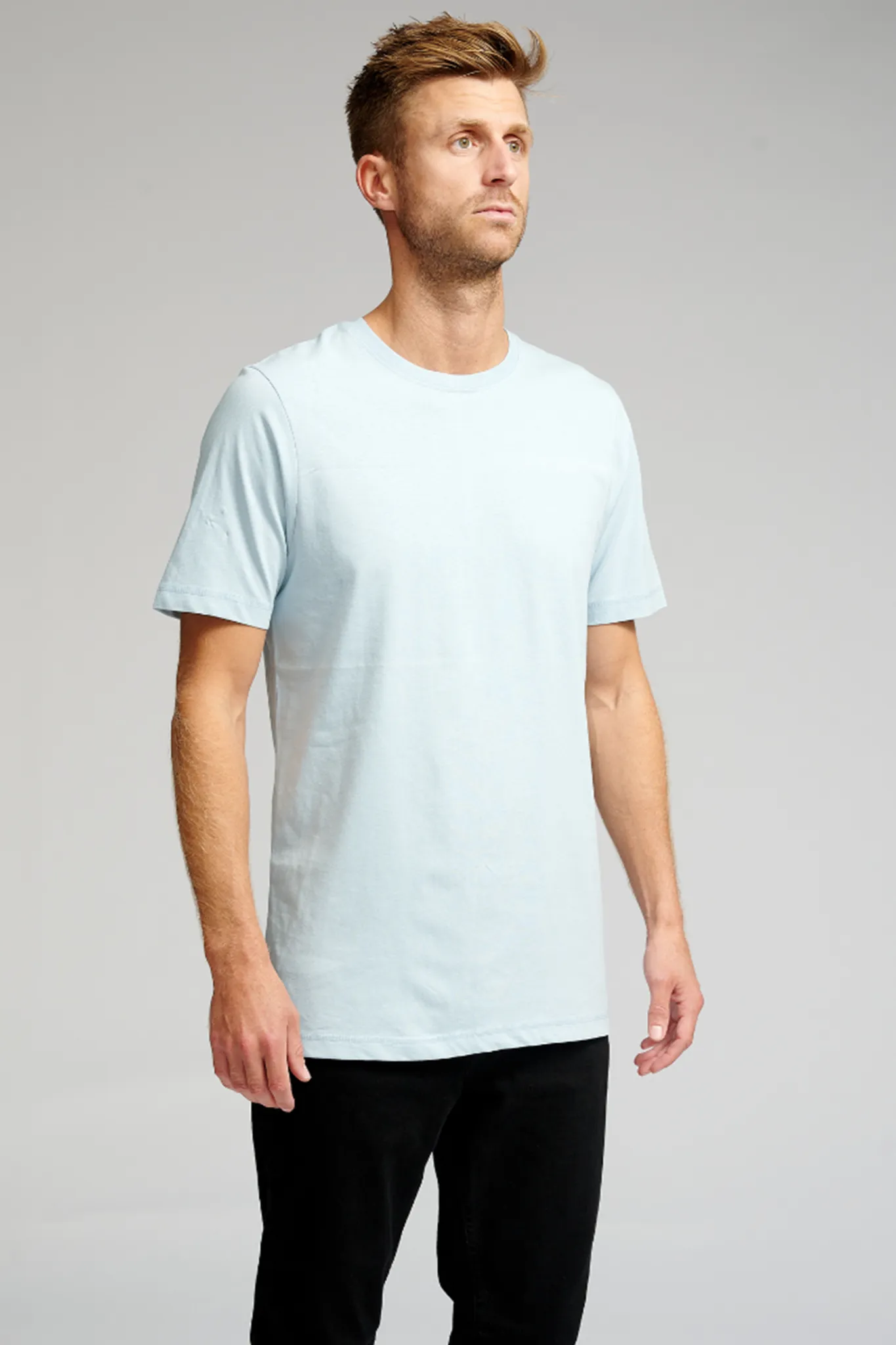 Organic Basic T-shirt - Light Blue