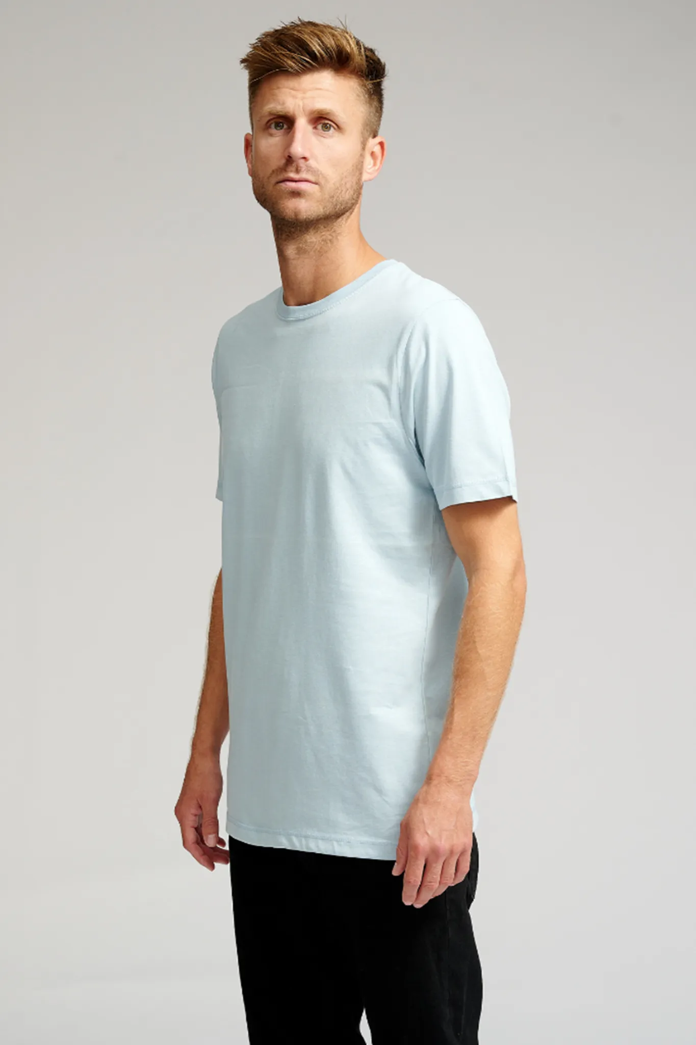 Organic Basic T-shirt - Light Blue