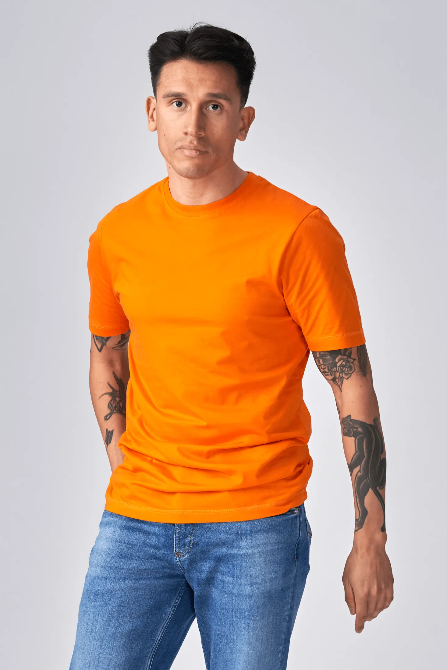 Organic Basic T-shirt - Orange