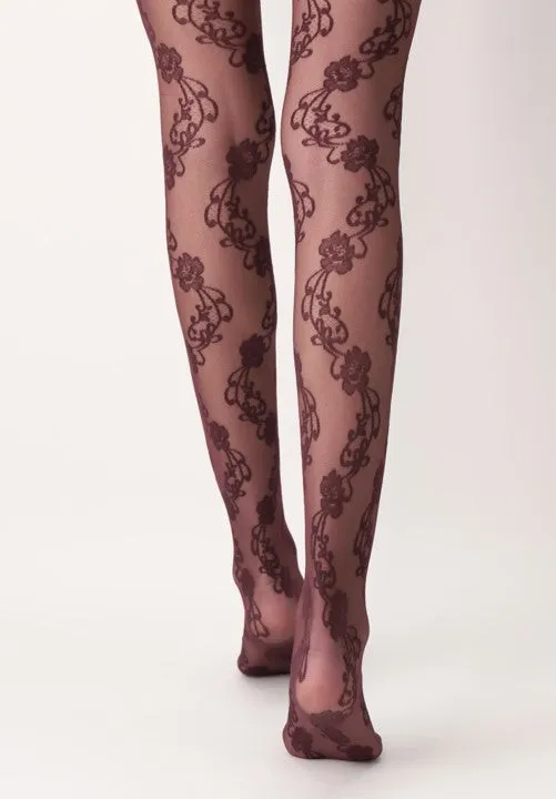 Oroblu Clearance Lovely 15 Denier Tights Bordeaux