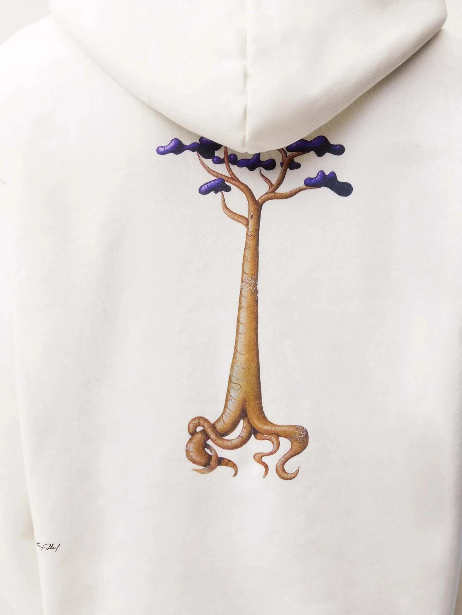 PANGAIA x Kenny Scharf Signature Hoodie—off-white