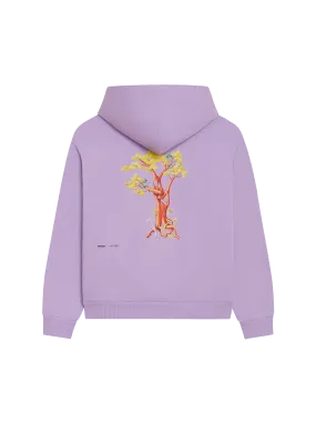 PANGAIA x Kenny Scharf Signature Hoodie—orchid purple