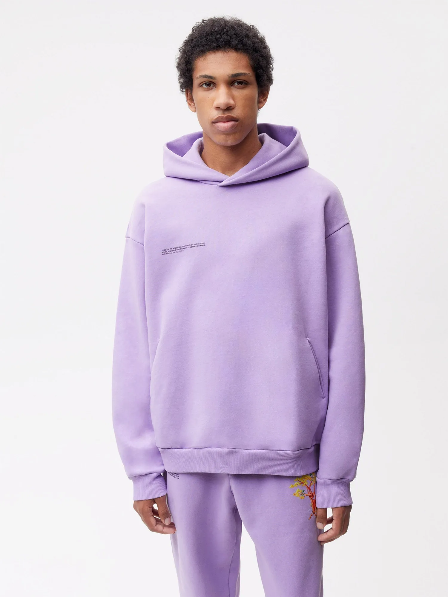 PANGAIA x Kenny Scharf Signature Hoodie—orchid purple