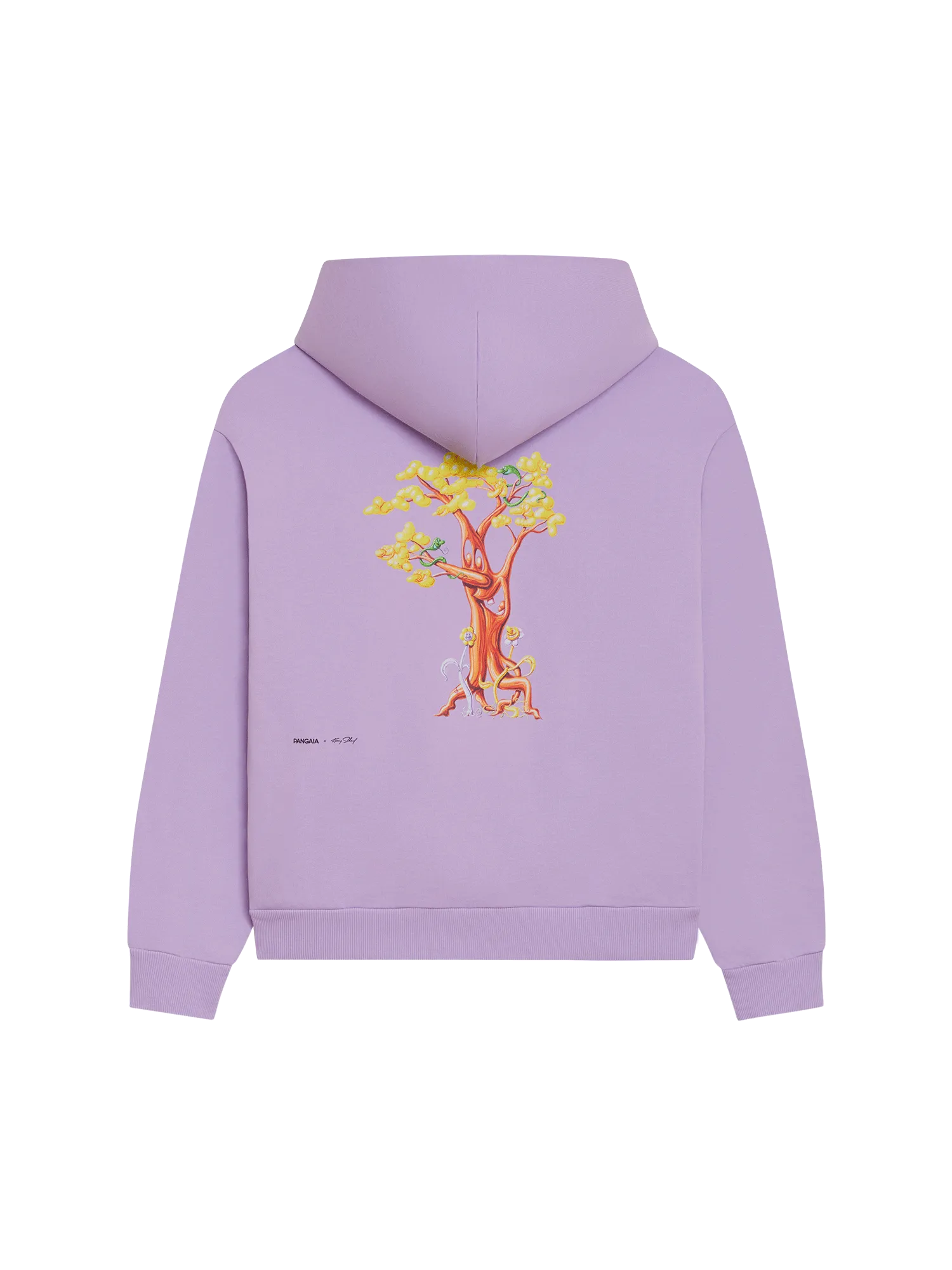 PANGAIA x Kenny Scharf Signature Hoodie—orchid purple