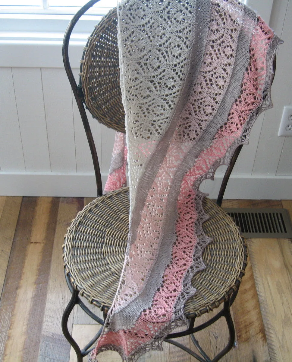 Pattern Peek-A-Boo Lace Shawl