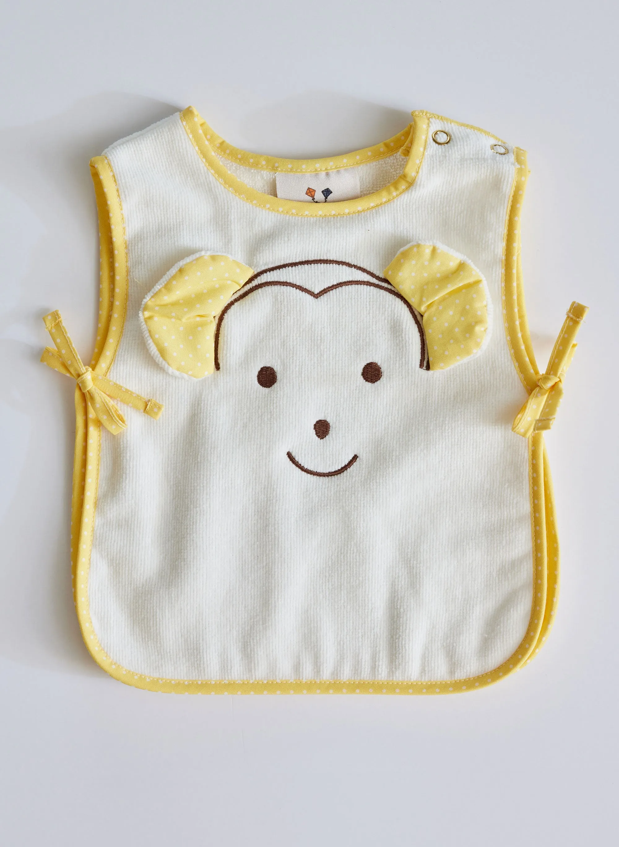 Playful Monkey Apron Bib