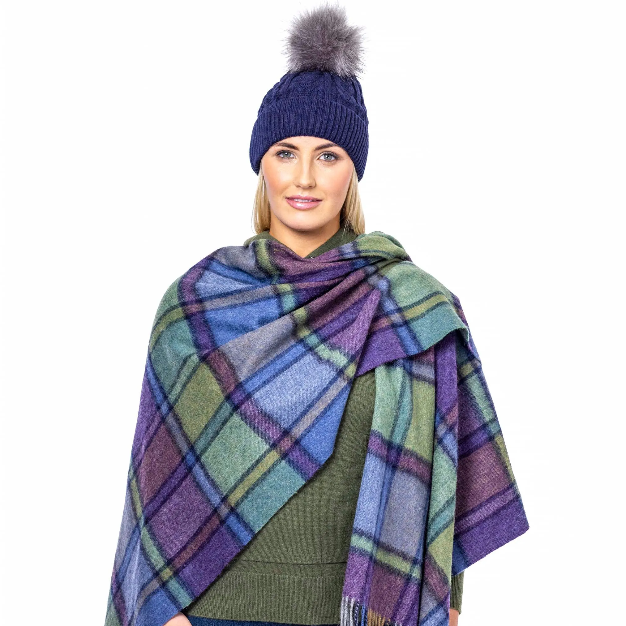 Pure Wool Tartan Serape