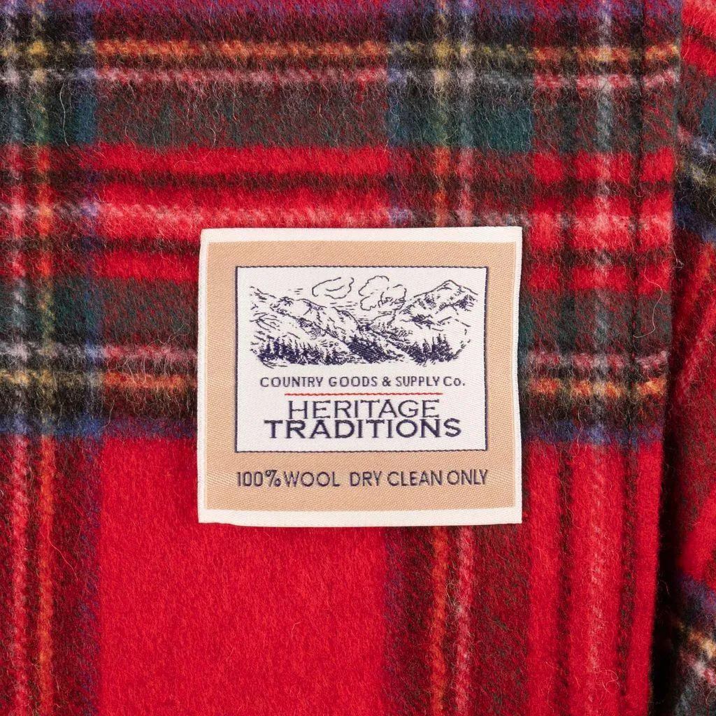 Pure Wool Tartan Serape