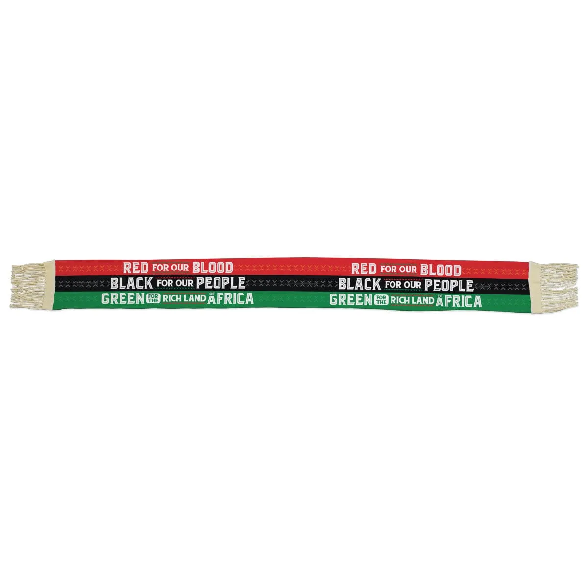 Red Black Green - Blood People Land Scarf