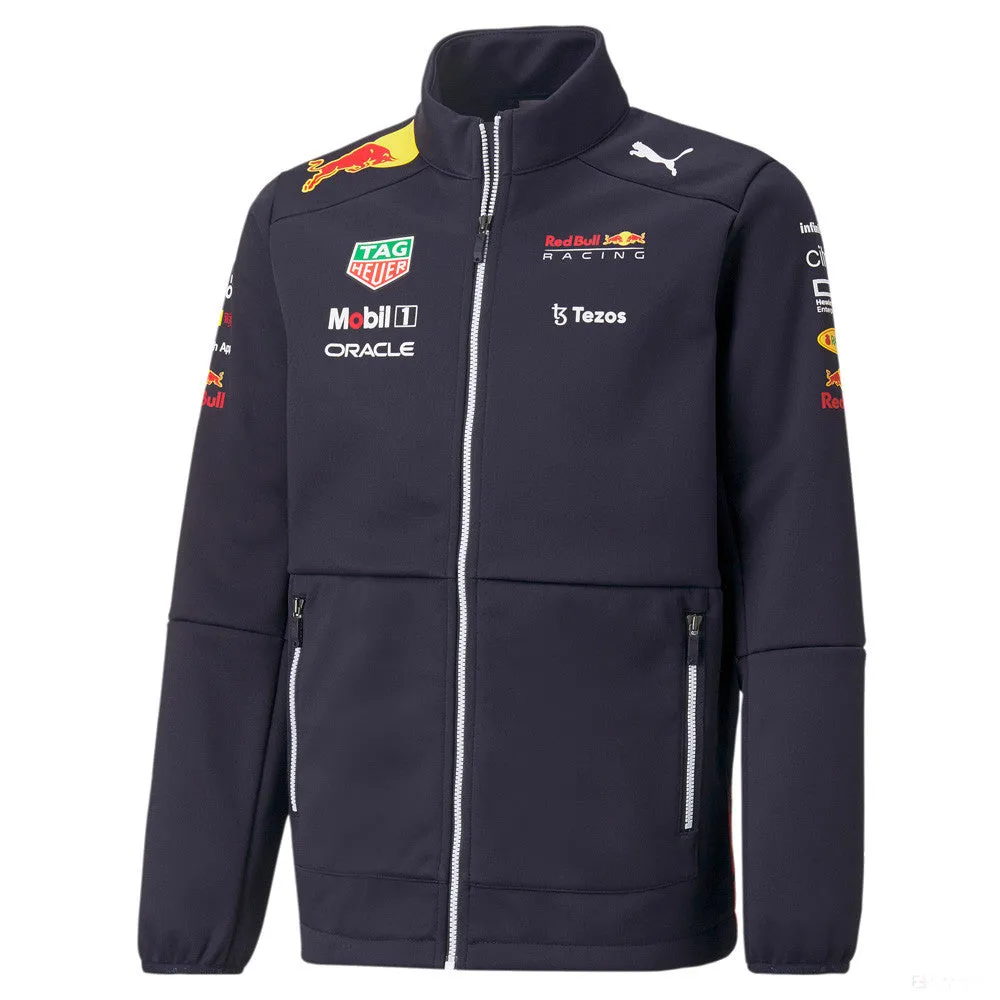 Red Bull Team Kids Softshell Jacket, Blue, 2022