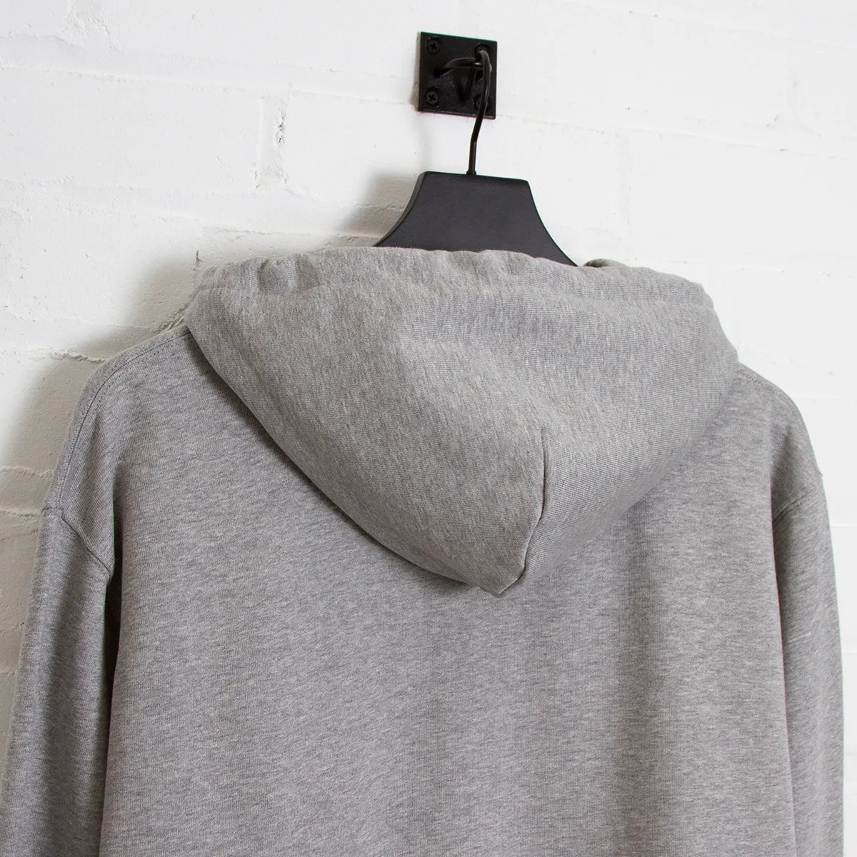 Red Disco Psychedelia Crest - Zipped Hood - Grey