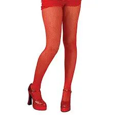 Red Fishnet Tights