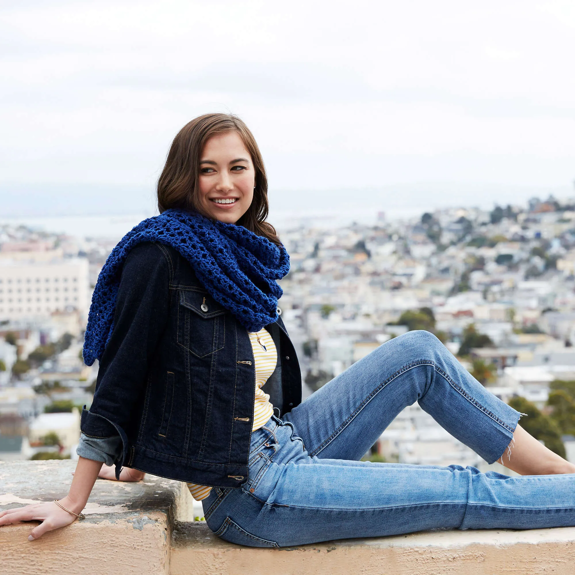 Red Heart Crochet Lafayette Chic Shawl