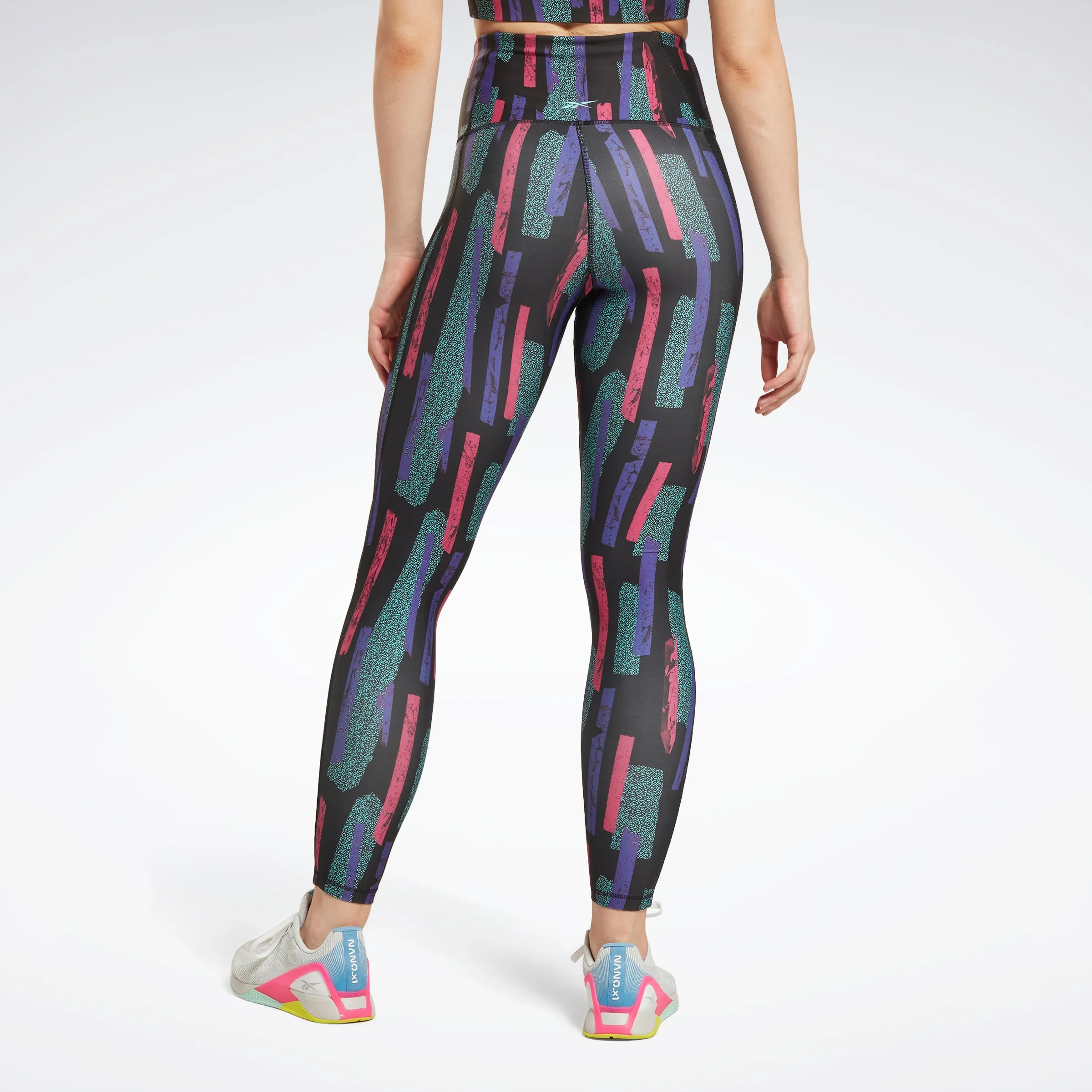 Reebok Apparel Women Myt Allover Print Leggings Seprpi