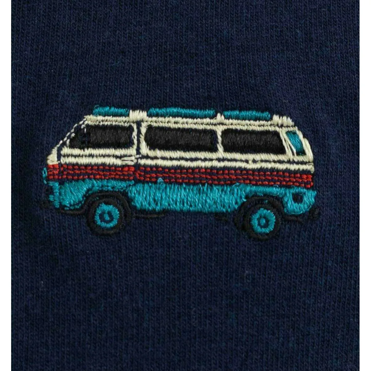 Revolution Bus Regular T-Shirt - Navy Melange