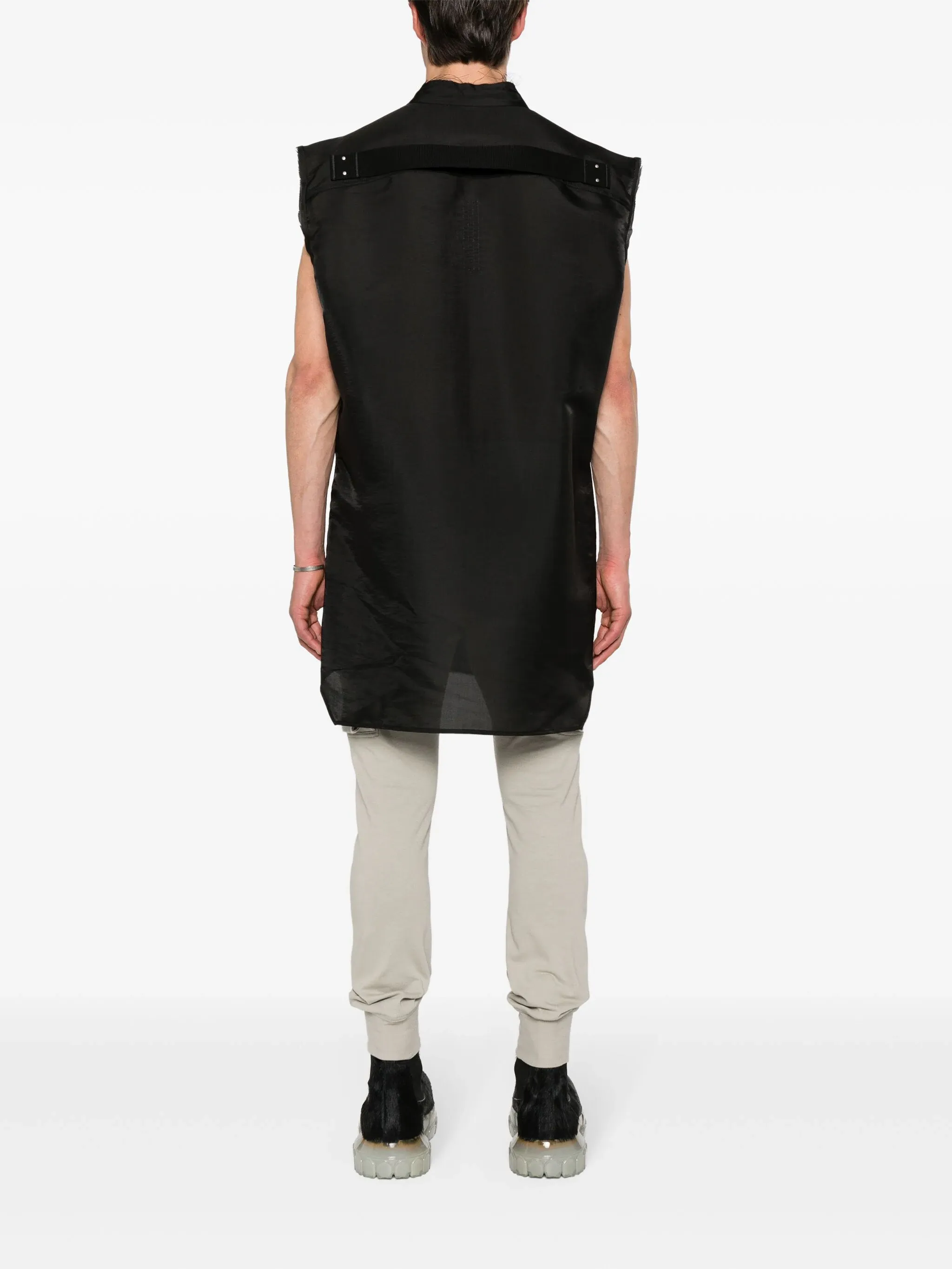 RICK OWENS RAW CUT-DETAILING VEST