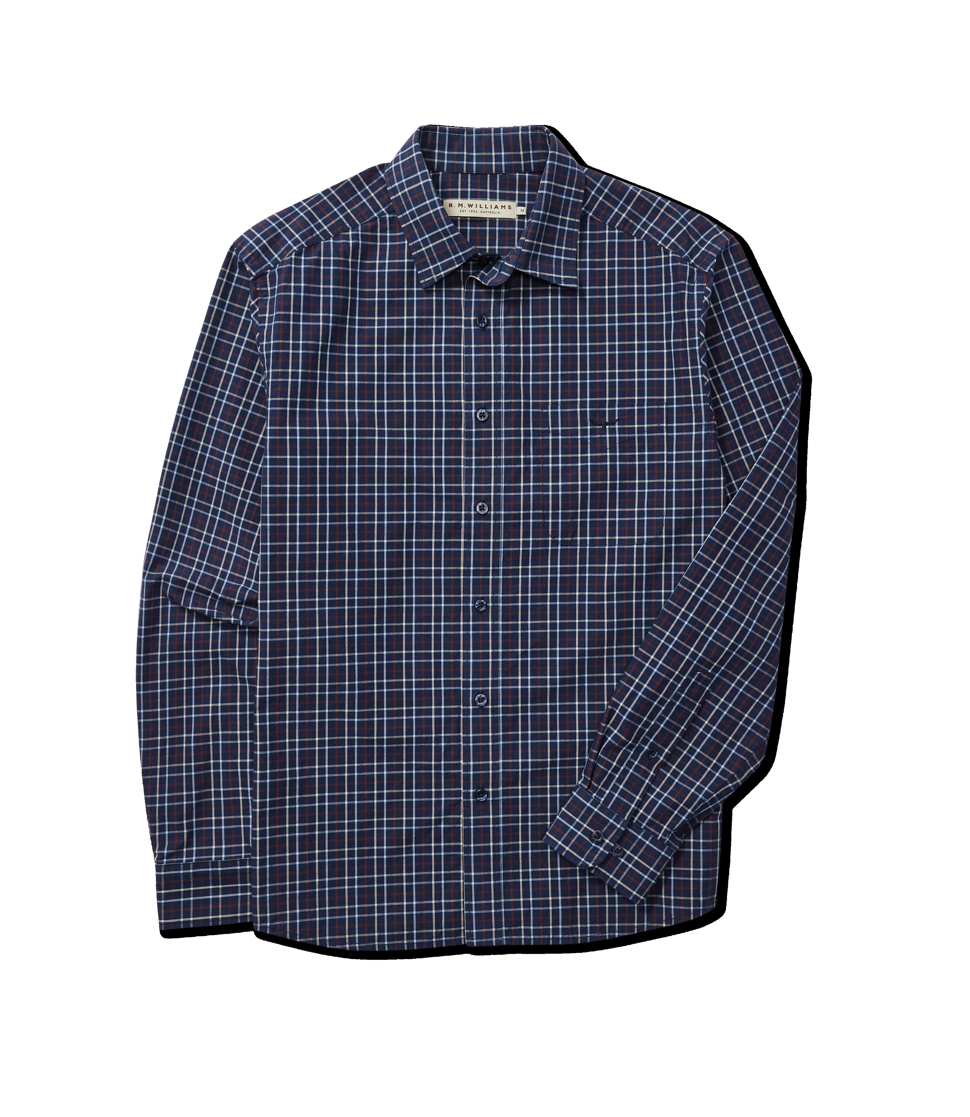 R.M.Williams - Classic Shirt - Check - Navy, Red & Cream