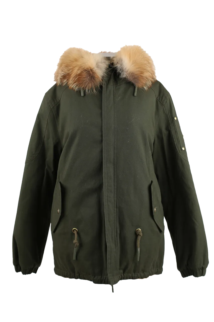 Saint Fabien Reversible Cotton Fur Lined Parka