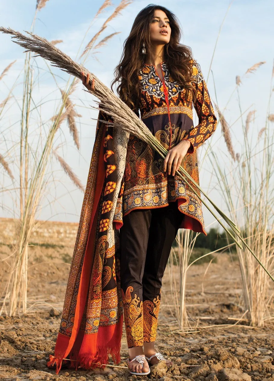 Sana Safinaz Winter Shawl Collection 2015 - 03B