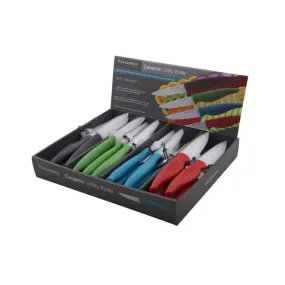 Savannah Ceramic Utility Knife & Sheath Assorted Colours