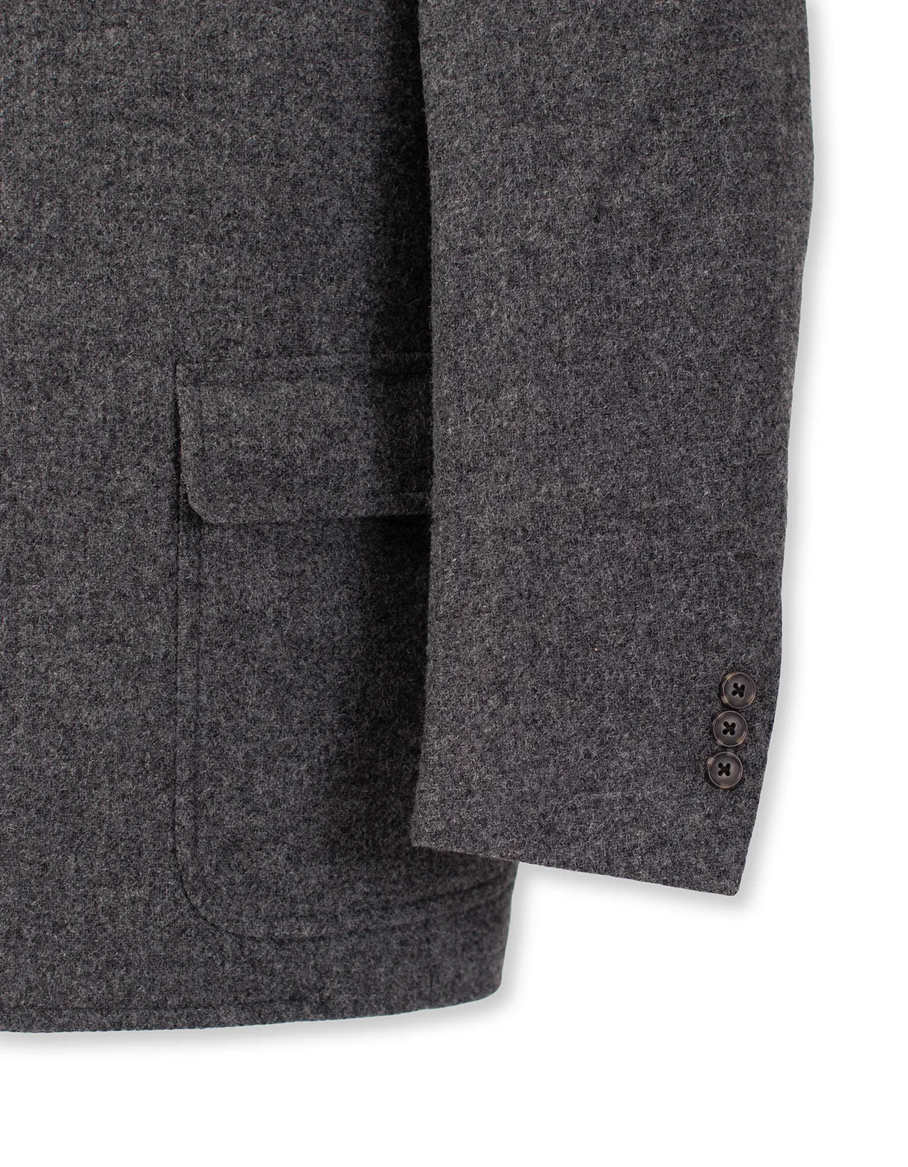 SHAGGY DOG SPORT COAT IN GREY SOLID - MTO