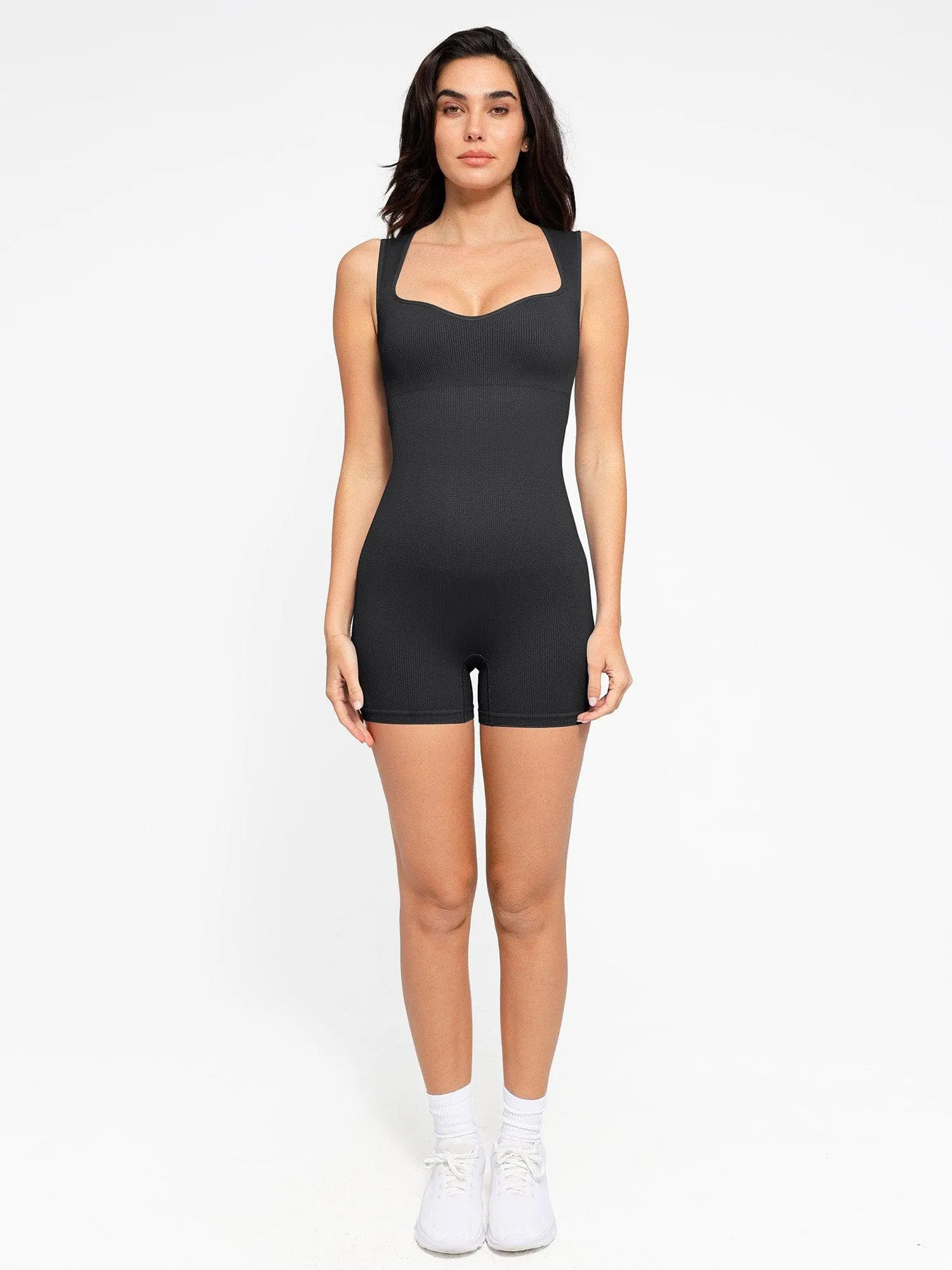 Shapewear Seamless Sweetheart Neckline Romper