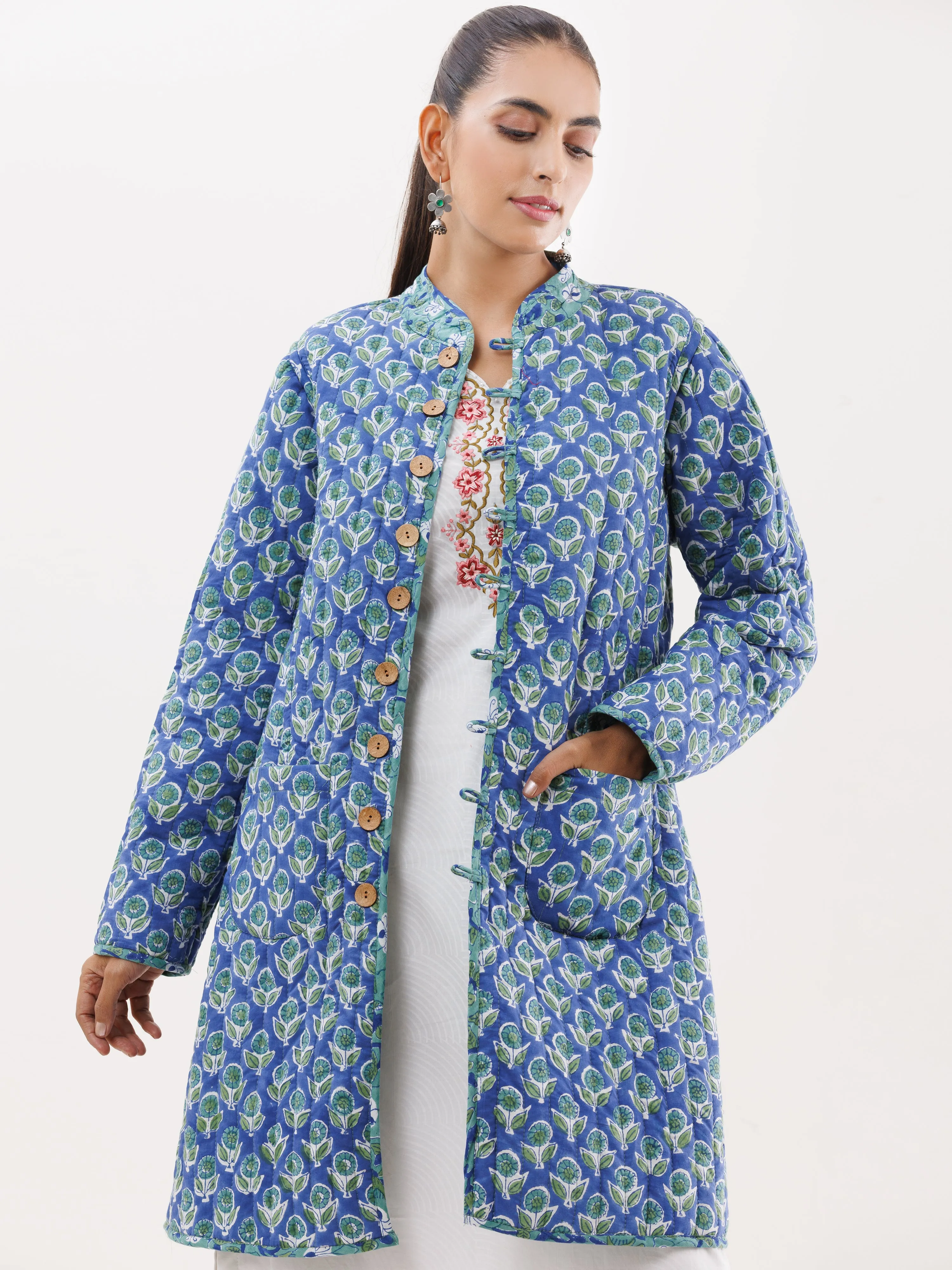 Shishir Ruksar Quilted Reversible Jacket