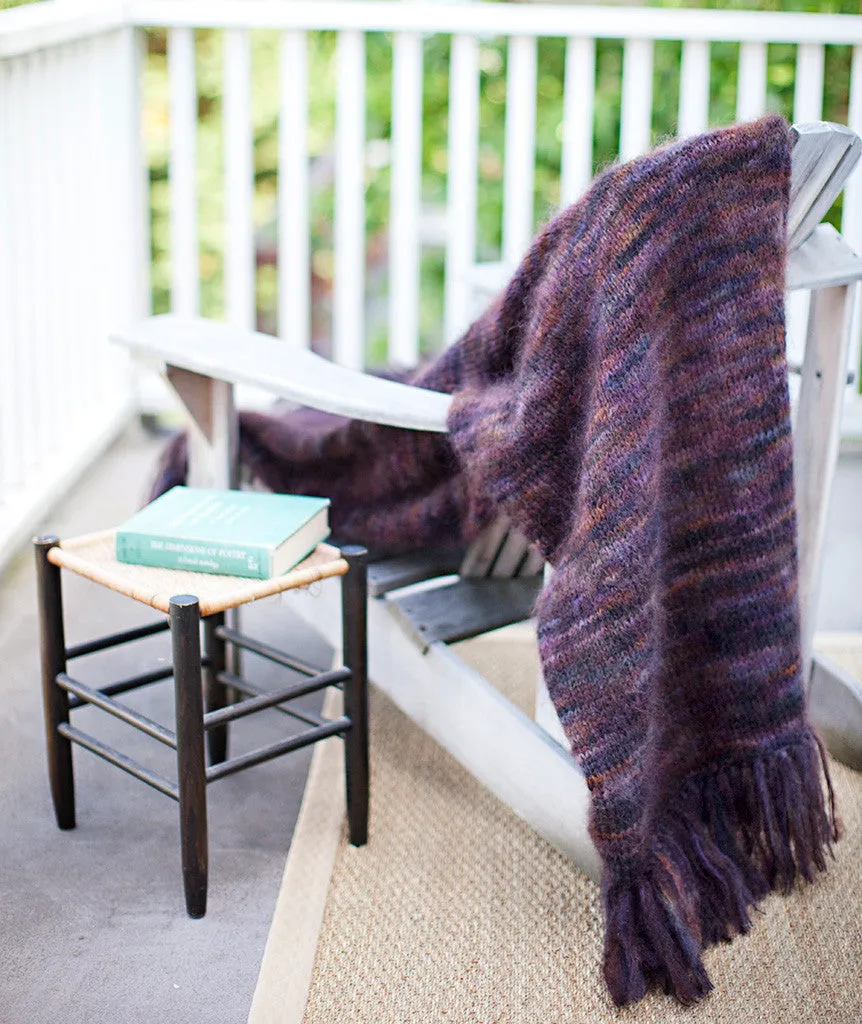 Simple Mohair Wrap & Afghan (in 2 gauges) Pattern