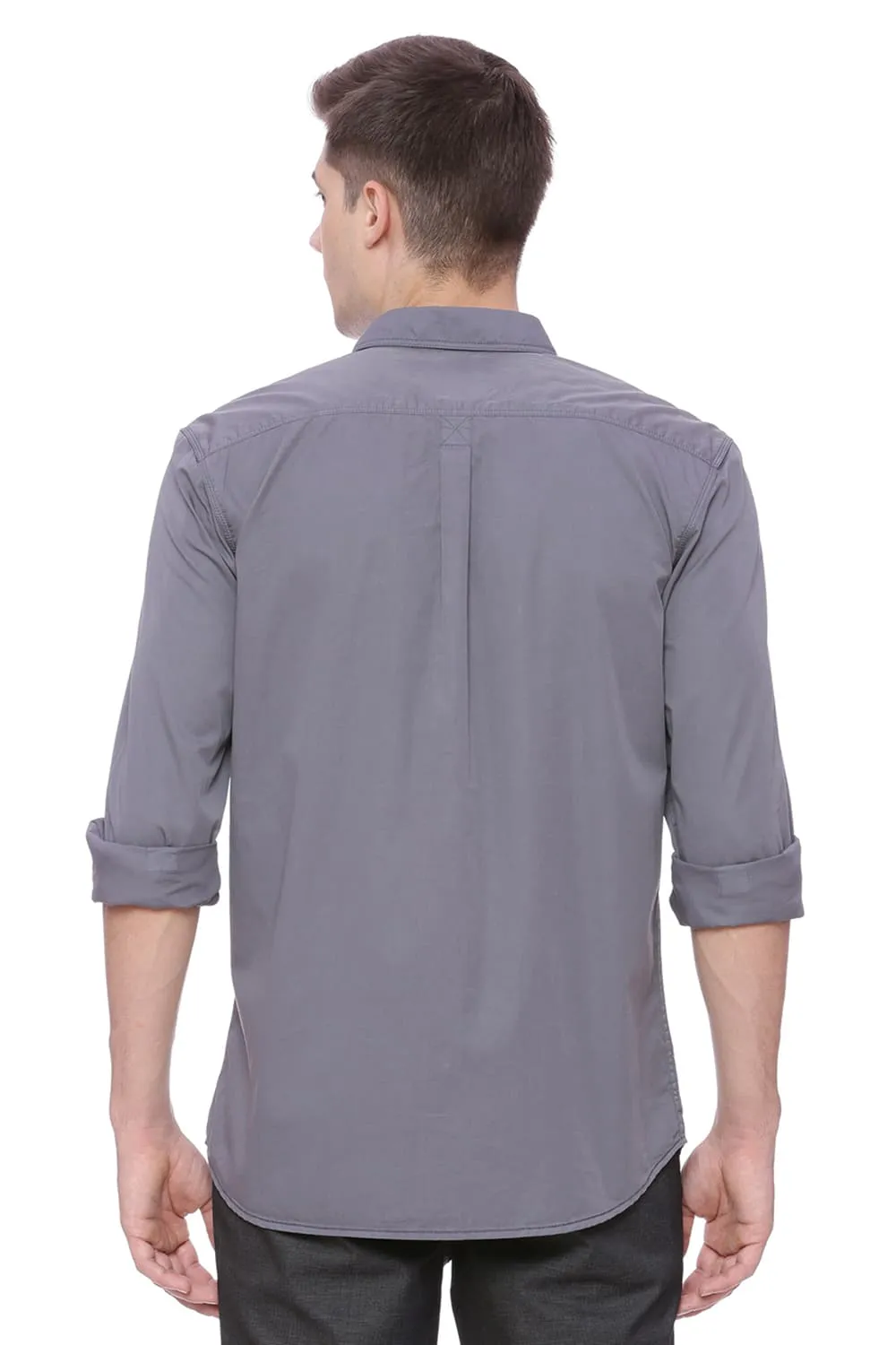 Slim Fit Garment-dyed Shirt