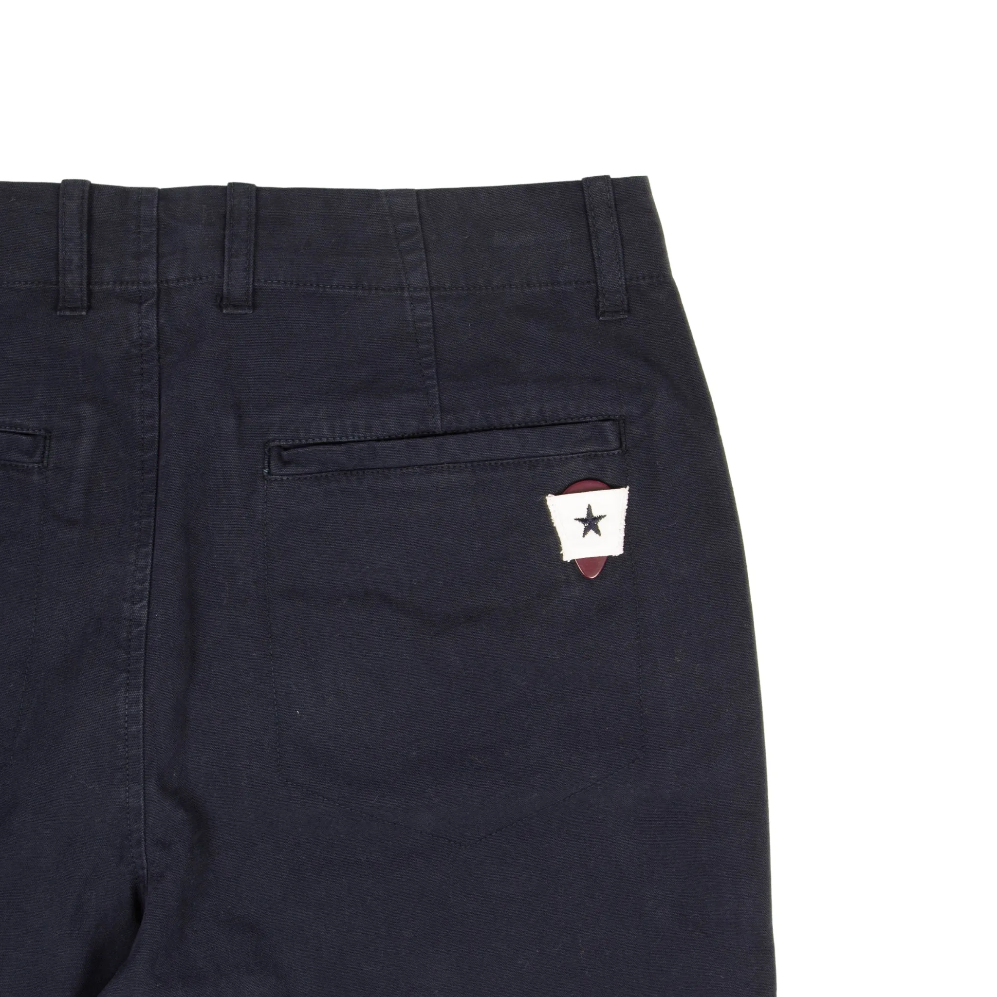 Slim Good Walk Chino - Navy Cotton Linen