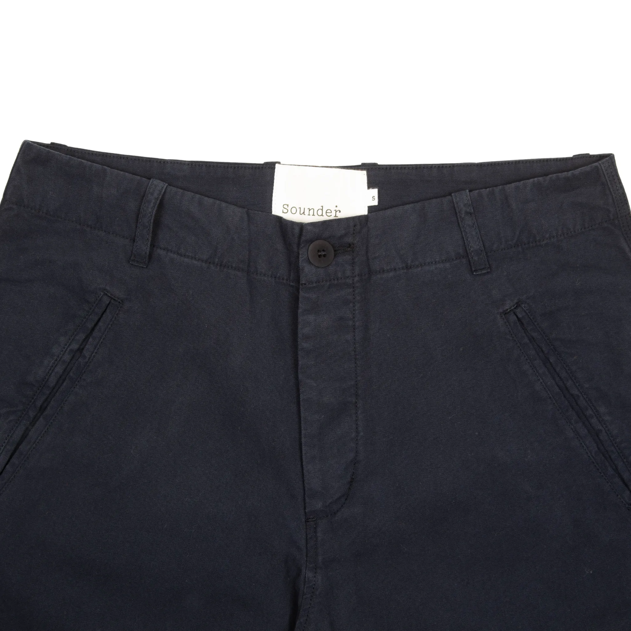 Slim Good Walk Chino - Navy Cotton Linen