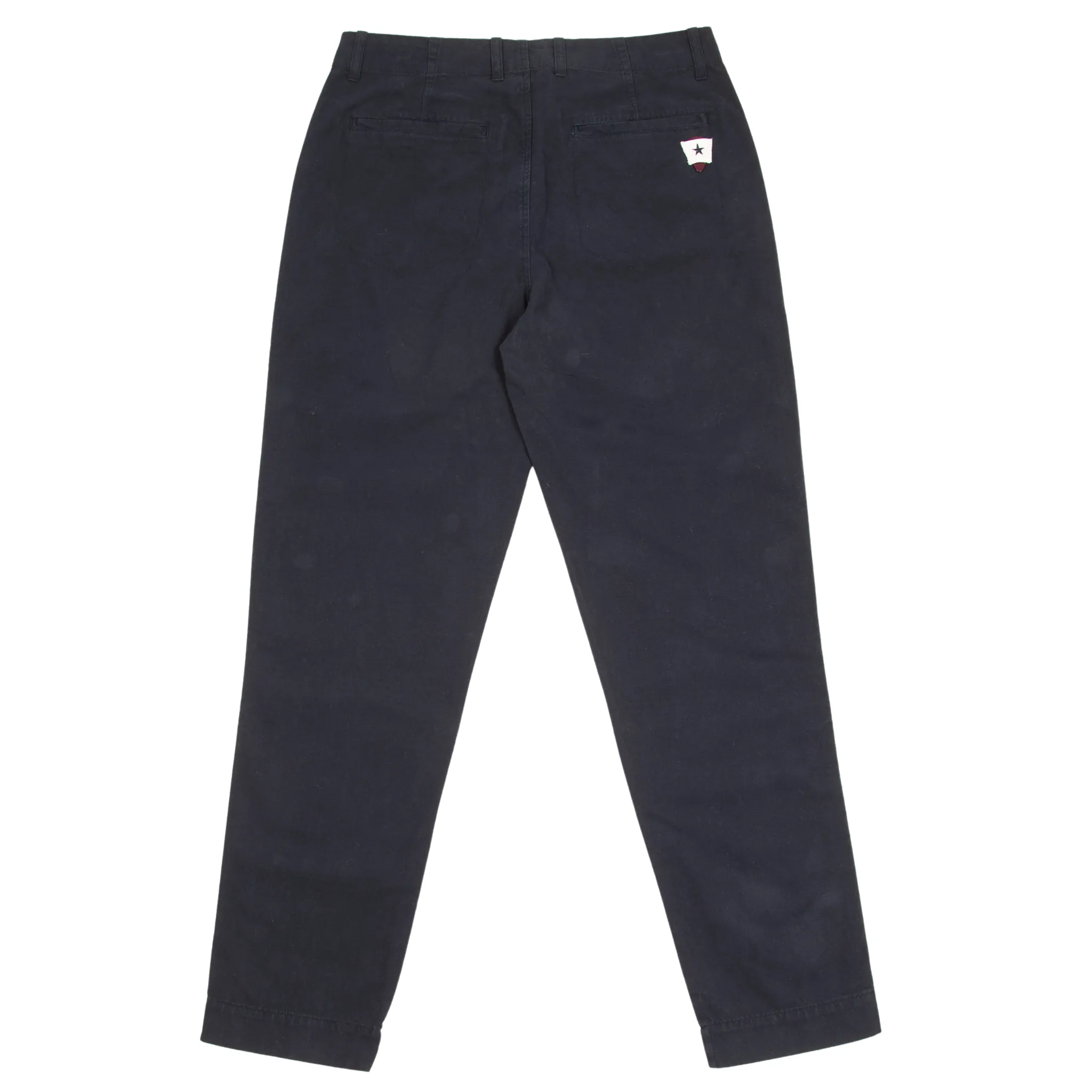 Slim Good Walk Chino - Navy Cotton Linen