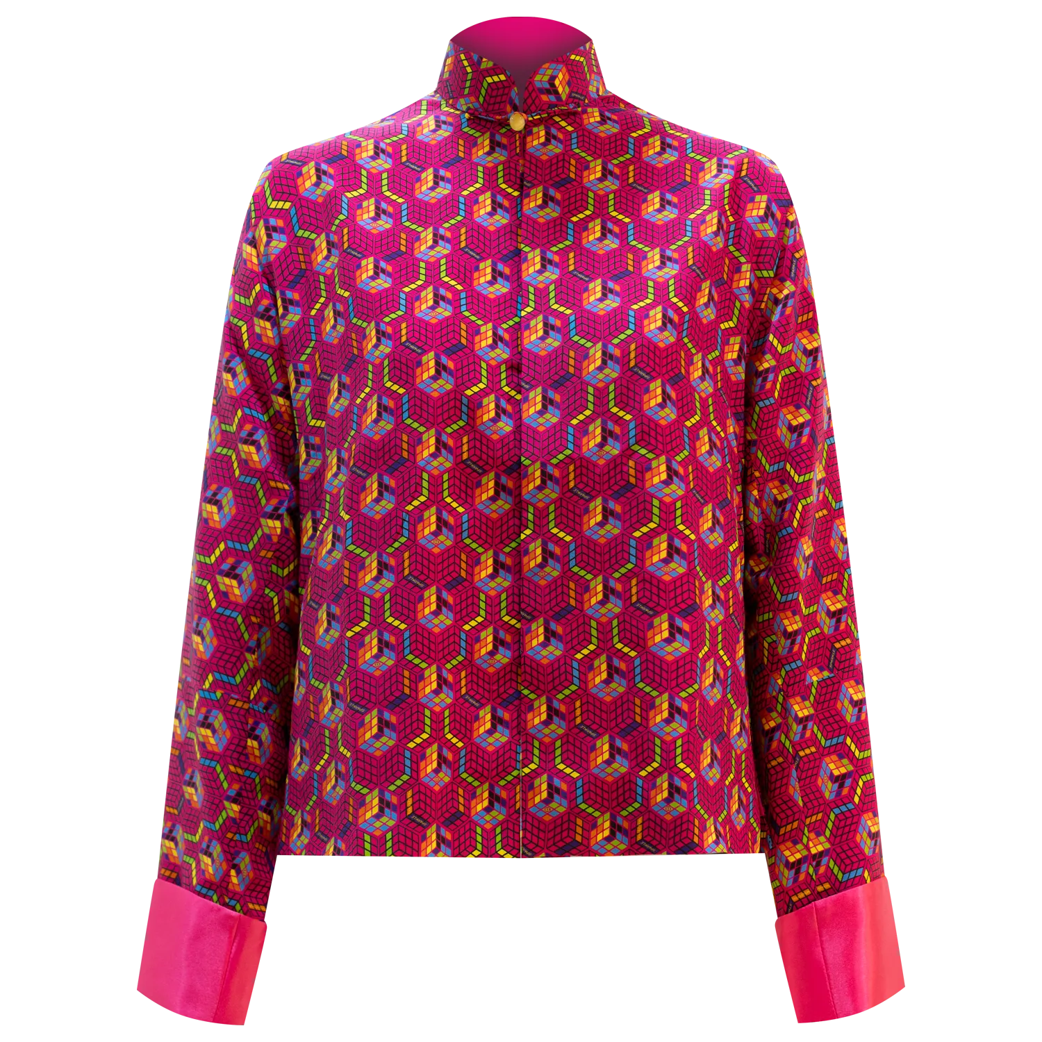 SPARKLE BY KAREN CHAN x  HK Heritage Museum【PUZZLE CUBE】100% Silk Mini Tang Jacket / Mini Kung Fu Jacket (我們的兒時玩意) (扭計骰)