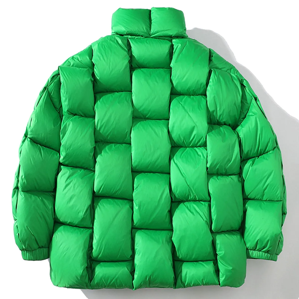 Square Weave Puffy Vest Jacket