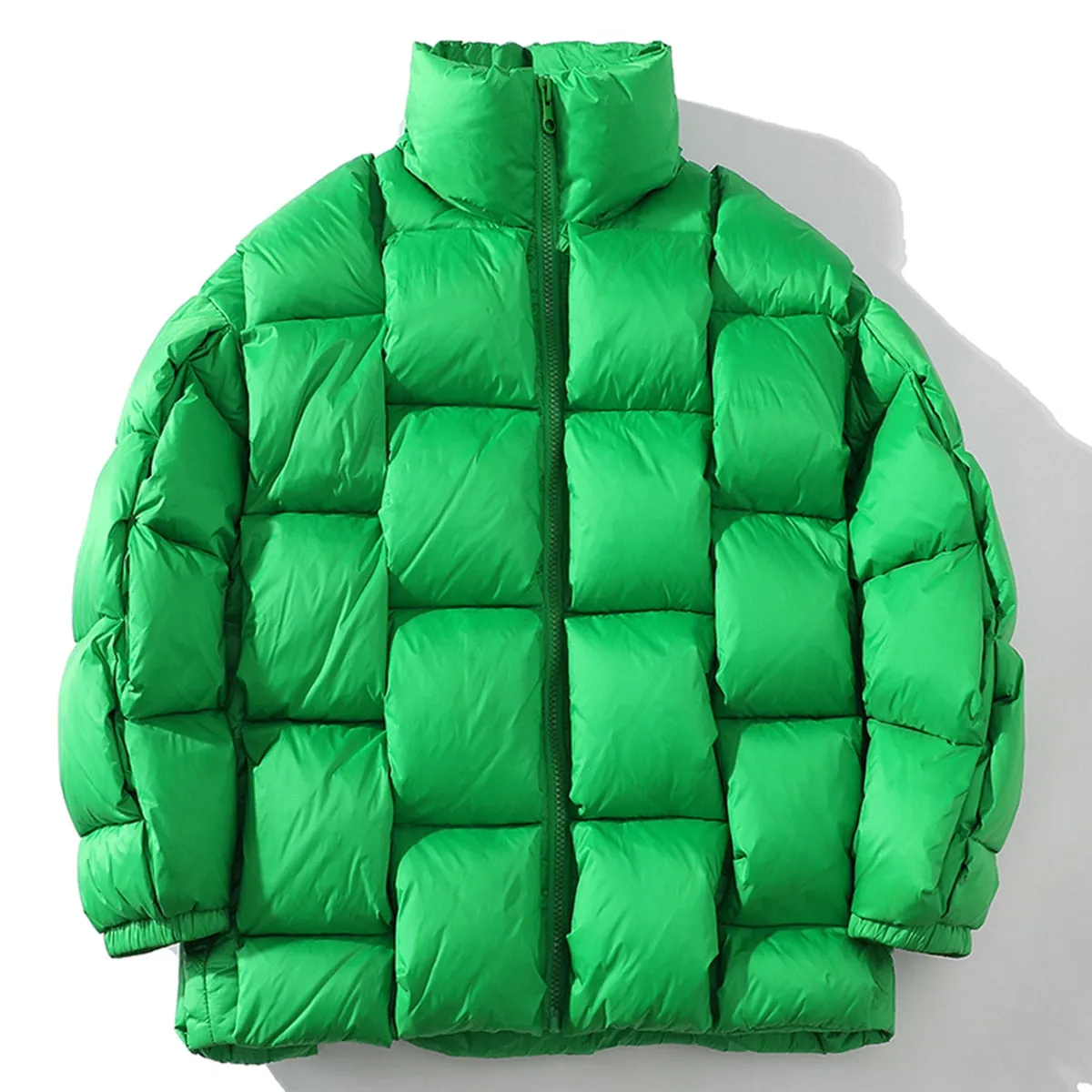 Square Weave Puffy Vest Jacket