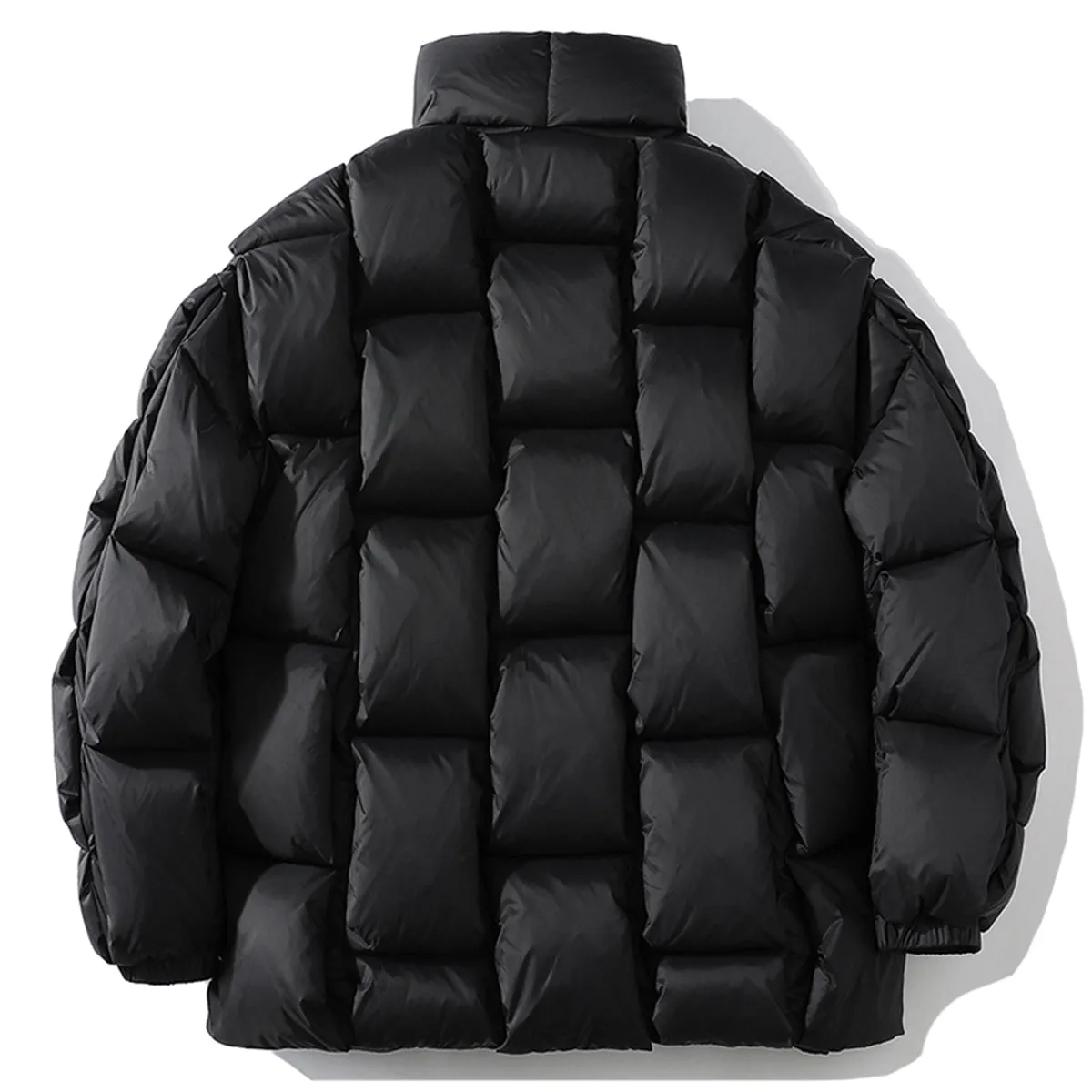 Square Weave Puffy Vest Jacket