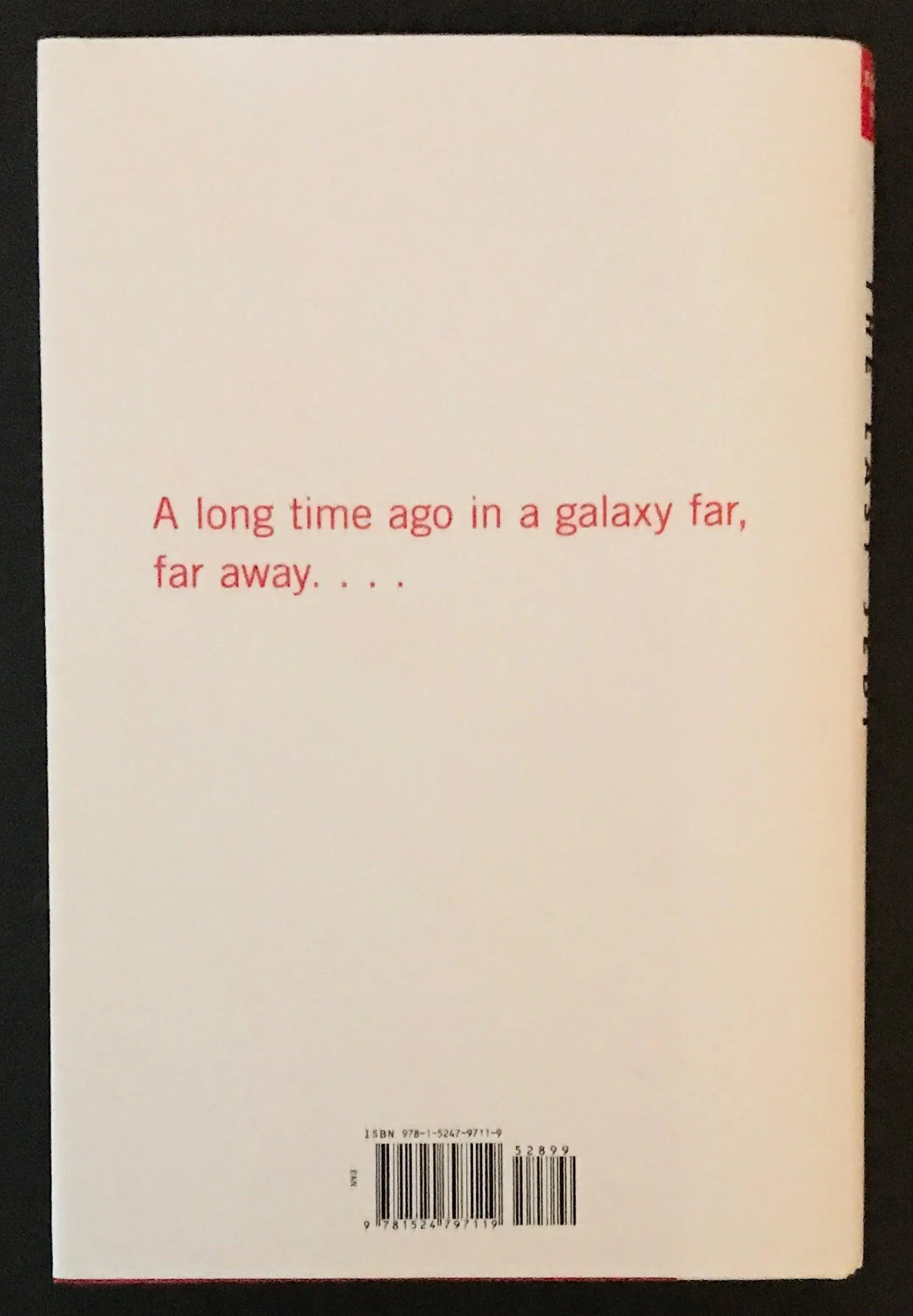 Star Wars "The Last Jedi" Expanded Edition Novel by Jason Fry  (2018)